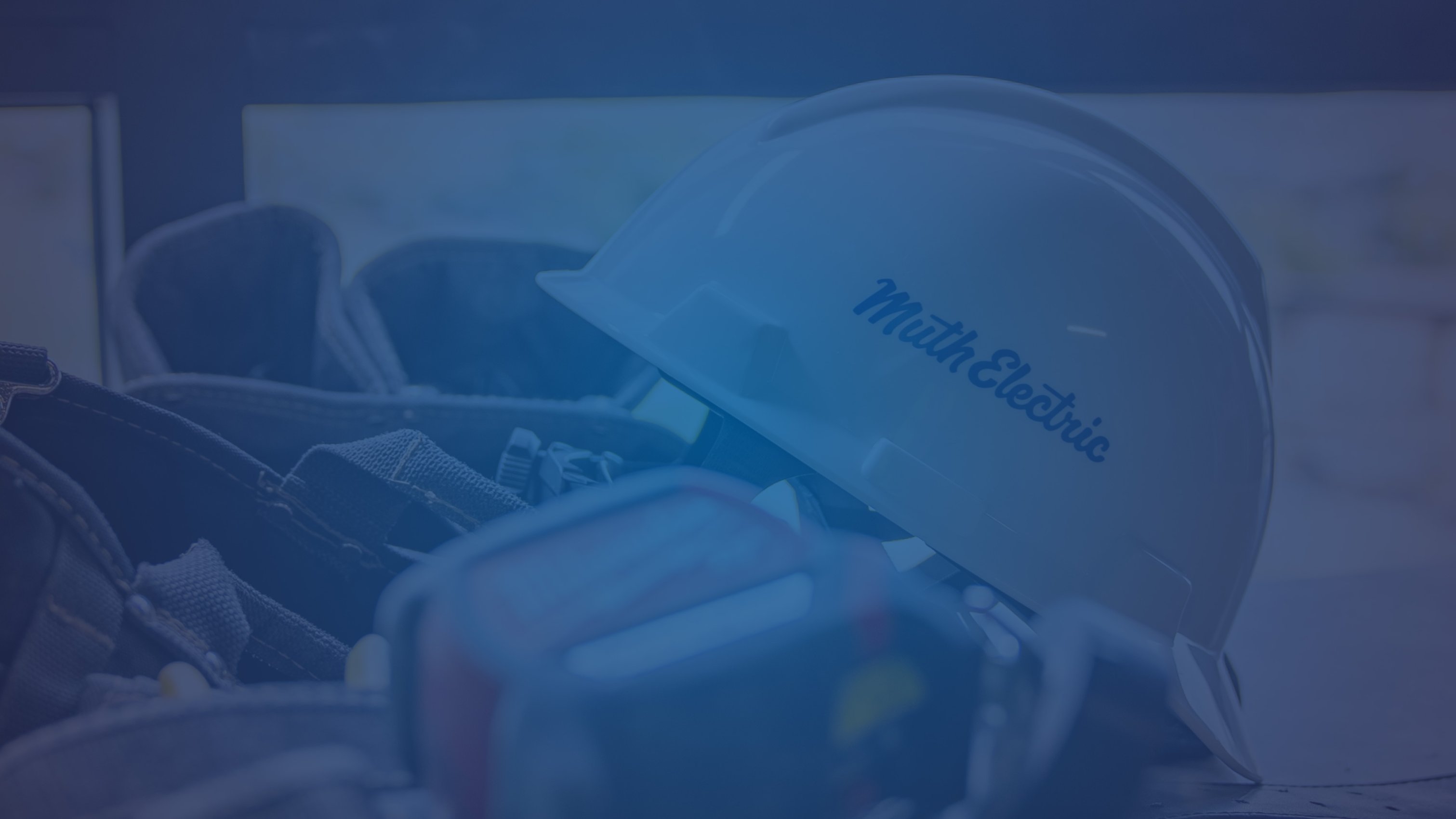 hard hat and tool belt