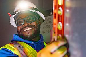 working smiling
